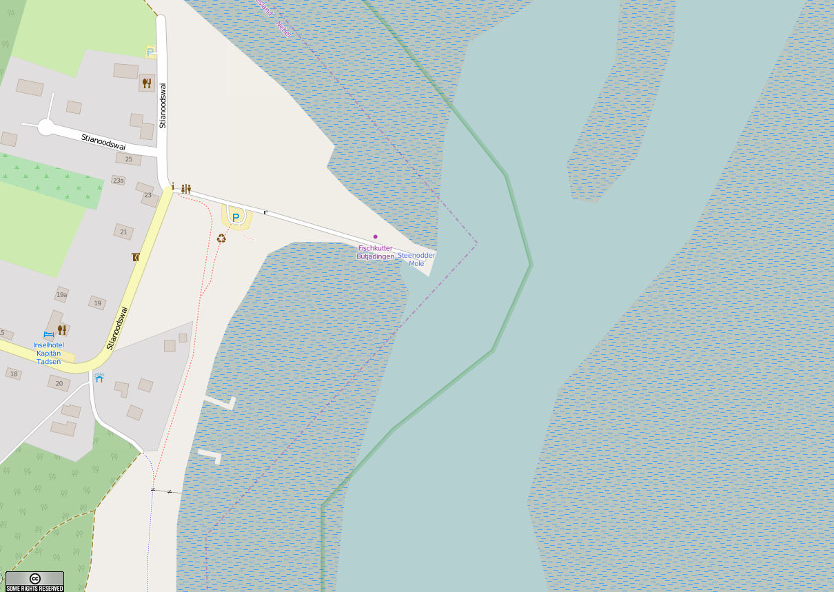 Amrum Hafen Steenodde - Karten von openseamap.org